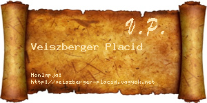 Veiszberger Placid névjegykártya